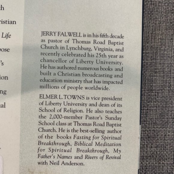 Fasting Can Change Your Life Book Testimonies Jerry Falwell Elmer‎ Towns Editors - Picture 7 of 15